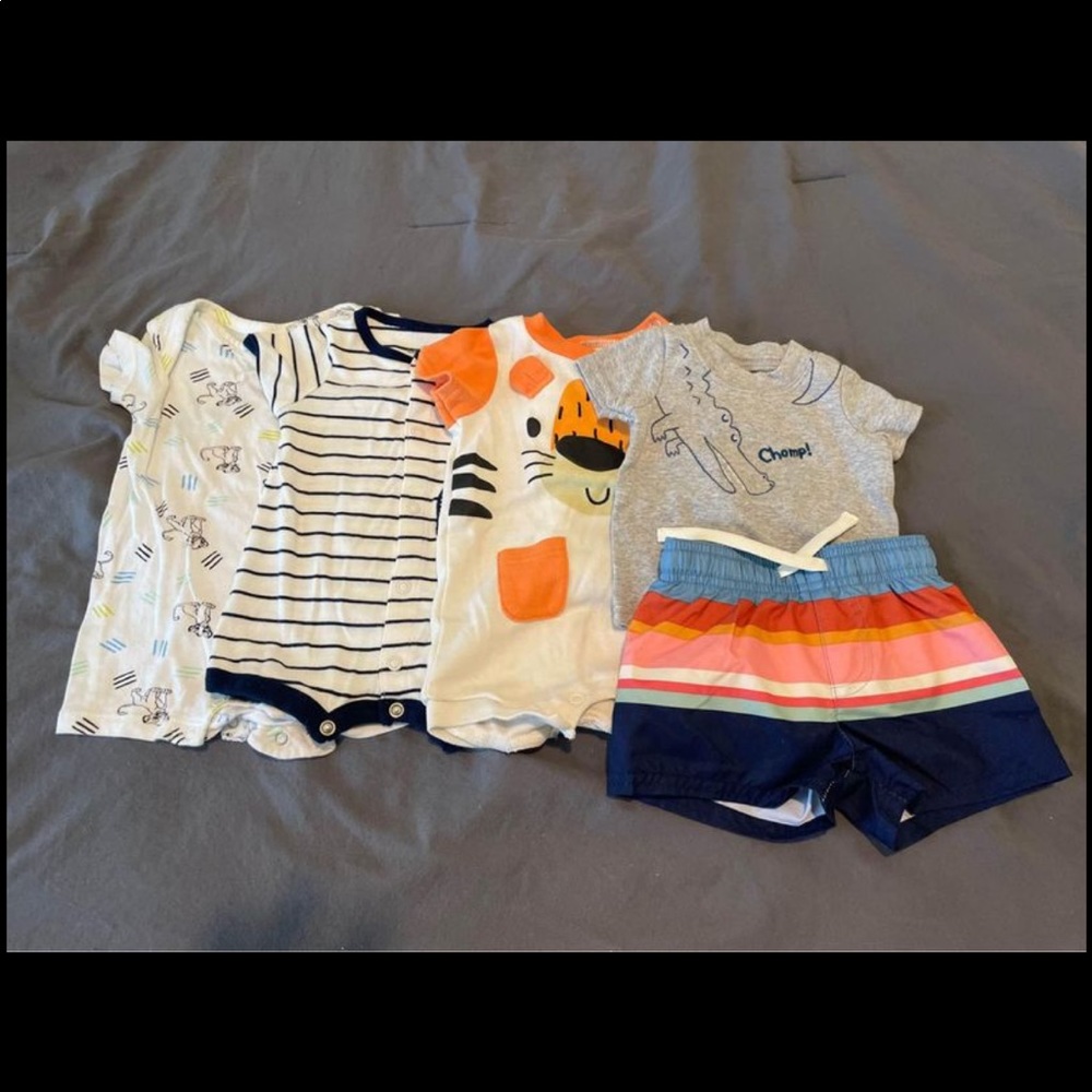 0-3 months baby boy clothes only worn once